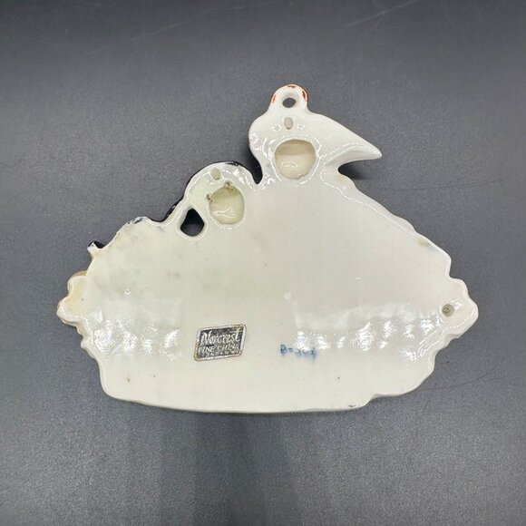 Vintage Nursery Rhyme Wall Plaque Baa Baa Black Sheep Norcrest Japan 50s Kitschy - Picture 3 of 9